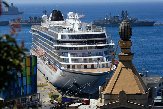 Recaló noveno crucero de la temporada en el puerto de Valparaíso