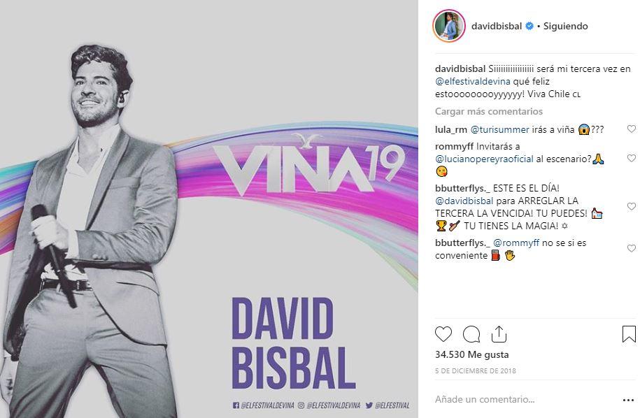 Viña del Mar: David Bisbal regresa por tercera vez con drástica transformación