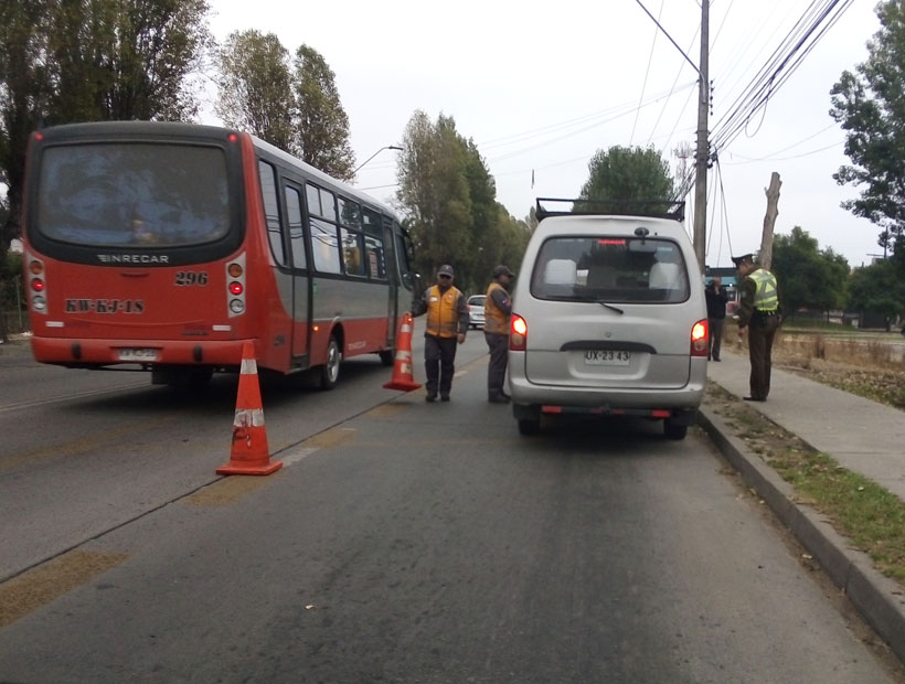 A partir de hoy entra en vigencia la vía exclusiva para el transporte público en el troncal urbano Villa Alemana – Quilpué