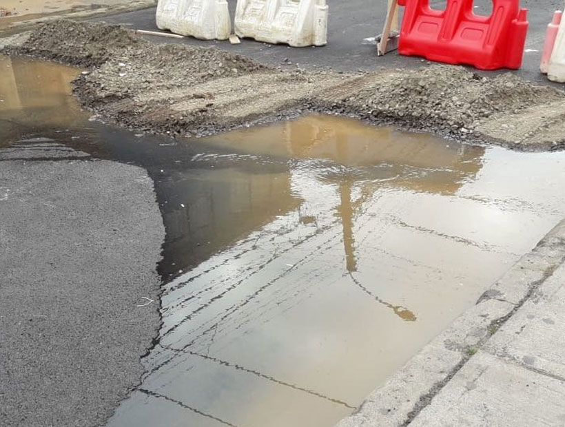 Valparaíso: Vecinos del Cerro Barón disgustados por trabajos en av. Diego Portales