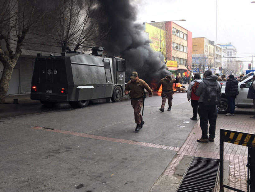 Valparaíso: Vendedores protestaron con barricadas