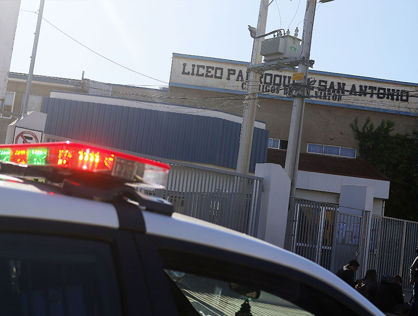 Viña del Mar: estudiante que habría realizado amenazas en el Liceo Parroquial San Antonio