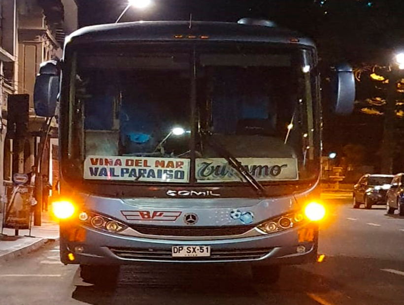 Viña del Mar: ladrones asaltaron un bus “La Porteña”