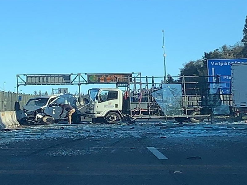 Valparaíso: Tránsito normal en Ruta 68 después de colisión múltiple