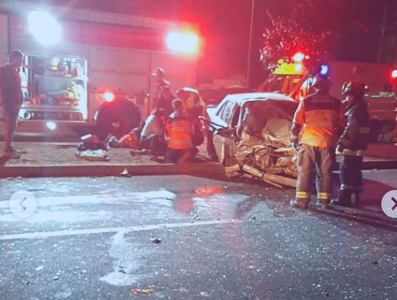 Viña del Mar: hombre quedo herido en carrera clandestina en el camino Internacional