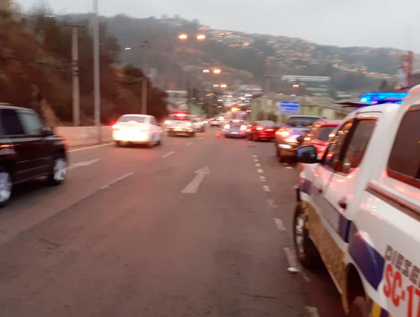 En Viña se registraron dos accidentes de tránsito en menos de una hora