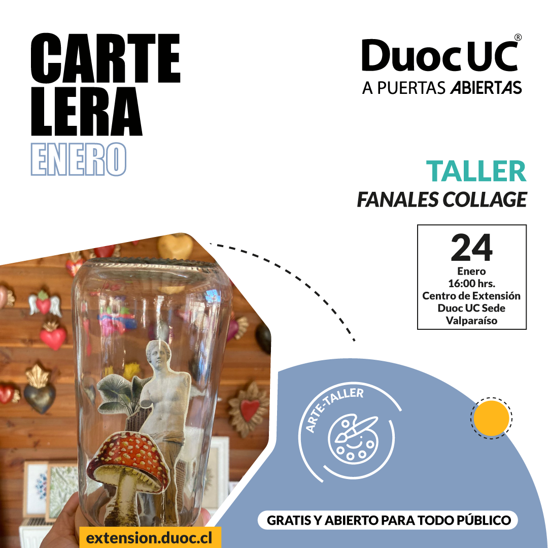 Centro de Extensión Duoc UC Sede Valparaíso realizará taller de fanales gratuito para todo el público